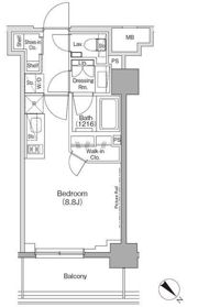 ザ・パークハビオ月島フロントの間取り画像