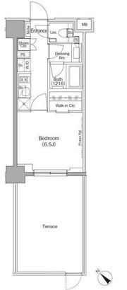 ザ・パークハビオ月島フロントの間取り画像
