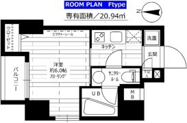 グランドコンシェルジュ錦糸町アジールコートの間取り画像