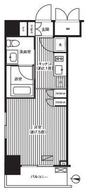 グランハイツ錦糸町の間取り画像