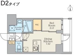 クレストコート東日暮里の間取り画像