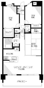 日神パレステージ吹上の間取り画像
