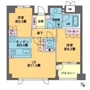カスタリア若林公園の間取り画像