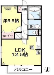コモレビ大蔵 Eの間取り画像