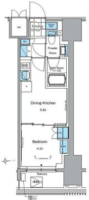 ルフォンプログレ田原町の間取り画像