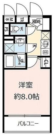 プレール・ドゥーク門前仲町Ⅱの間取り画像