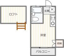 細沼ハイツの間取り画像