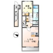 ボナール東間の間取り画像