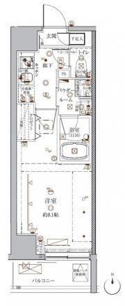 クレイシア入谷の間取り画像