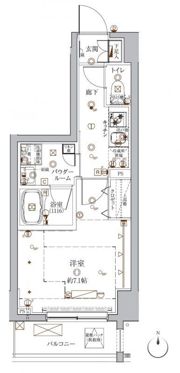 クレイシア入谷の間取り画像