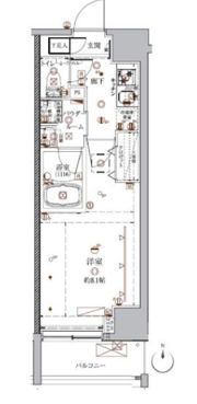 クレイシア入谷の間取り画像