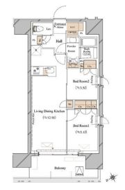 ブランシエスタ浅草蔵前の間取り画像