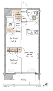 ブランシエスタ浅草蔵前の間取り画像