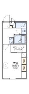 レオパレスひまわりの間取り画像