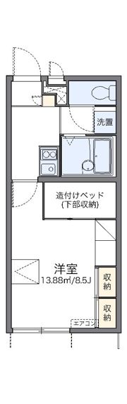 レオパレスリフジワラの間取り画像