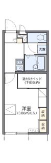 レオパレスリフジワラの間取り画像