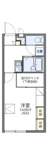 レオパレスハイベリーの間取り画像