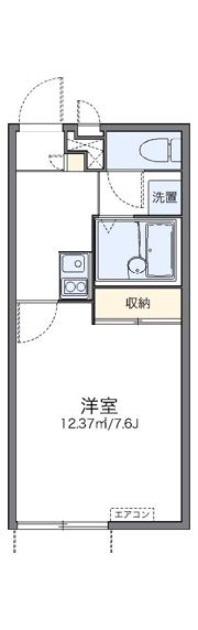 レオパレスイルクオーレの間取り画像