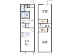 レオパレスベルデュールの間取り画像