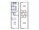 レオパレスベルデュールの間取り画像