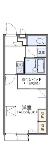 レオパレストゥルーハートの間取り画像