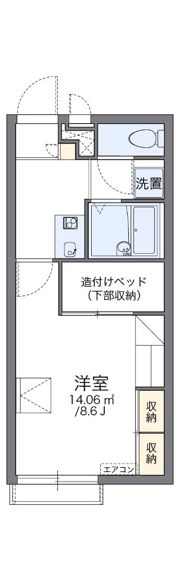 レオパレスAMORE加古川の間取り画像