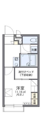 レオパレスミレット57の間取り画像