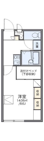 レオパレスコンフォートいなみの間取り画像