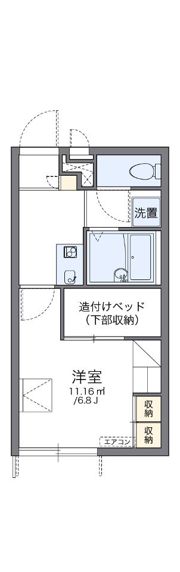 レオパレスフォレーゼ別府の間取り画像