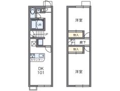 レオパレスあかし大久保弐番館の間取り画像