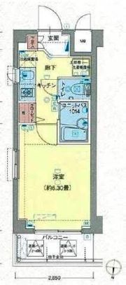 ヴェルト木場マリナコートの間取り画像
