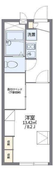 レオパレスカメリアウエストの間取り画像