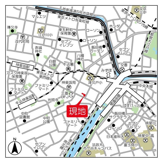 近くに施設あり
