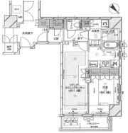 レフィール築地レジデンスの間取り画像