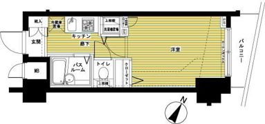トーシンフェニックス日本橋浜町弐番館の間取り画像