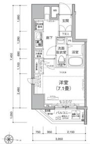 アイルカナーレ深川の間取り画像