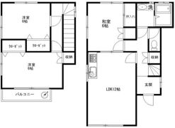 中山貸家E棟の間取り画像