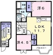 クロスローズの間取り画像