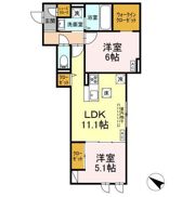 リブェール福ノ圓の間取り画像
