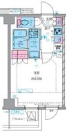 ジェノヴィア四谷三丁目グリーンヴェールの間取り画像