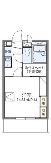 レオパレスアルナージの間取り画像
