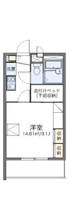 レオパレスアルナージの間取り画像