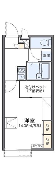 レオパレス南備後の間取り画像
