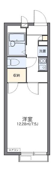 レオパレス友沢の間取り画像