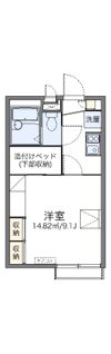 レオパレス天神Ⅲの間取り画像
