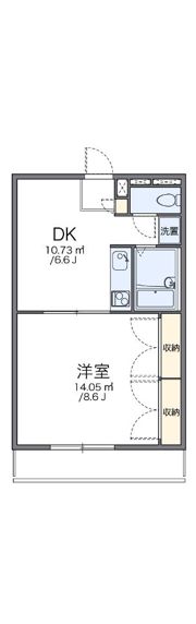 レオパレス向日葵弐番館の間取り画像