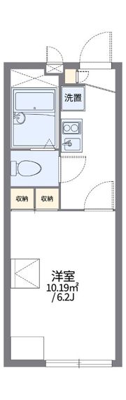 レオパレスウェストスターの間取り画像