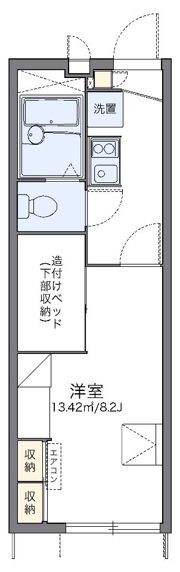 レオパレスエクセルパートⅦの間取り画像