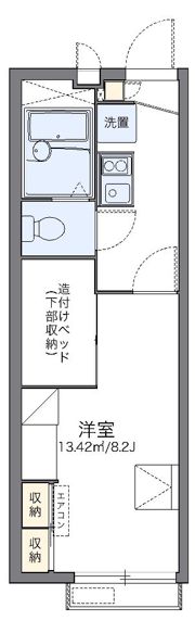 レオパレスエクセルパートⅦの間取り画像
