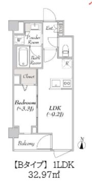 ルミーク北千住の間取り画像